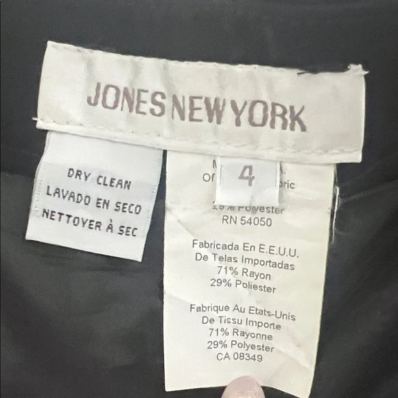 Jones New York Classic Black Womens Plus Dress Pants - Picture 2 of 7